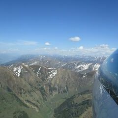 Flugwegposition um 15:07:08: Aufgenommen in der Nähe von Gemeinde Rauris, 5661, Österreich in 2414 Meter